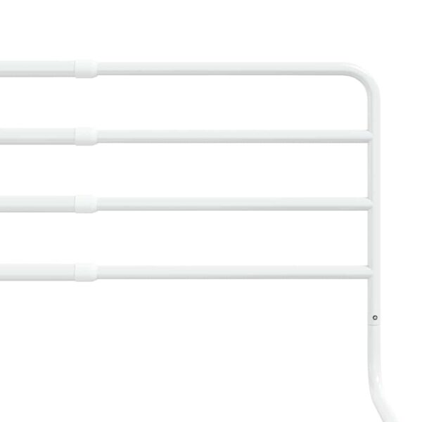 vidaXL Toddler Safety Bed Rail White (76-137)x55 cm Iron - Image 7