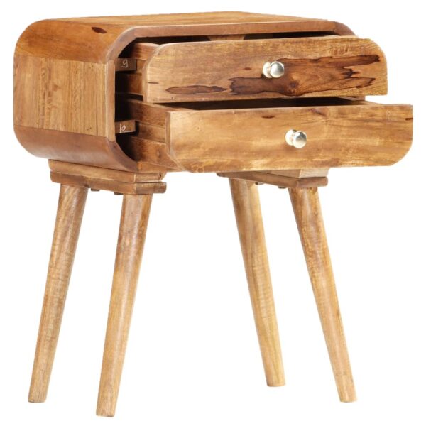 vidaXL Bedside Cabinet 43x30x58 cm Solid Mango Wood - Image 2