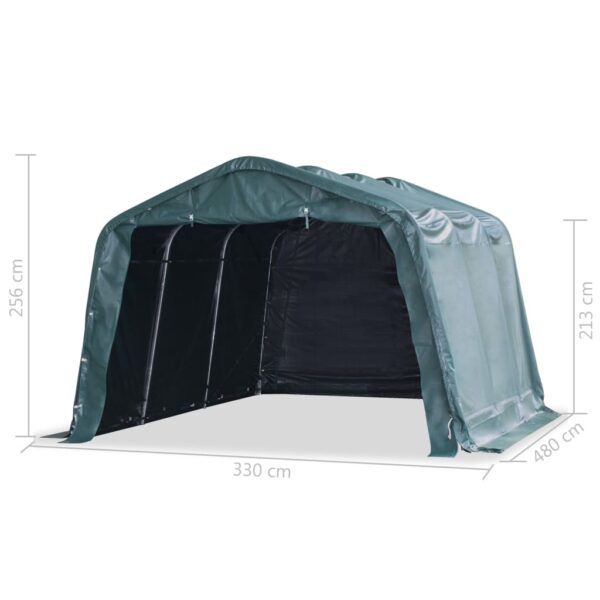 vidaXL Removable Livestock Tent PVC 550 g/m² 3.3x4.8 m Dark Green - Image 8