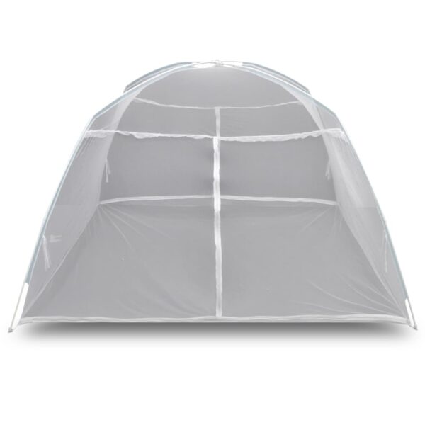 vidaXL Camping Tent 200x120x130 cm Fiberglass White - Image 2
