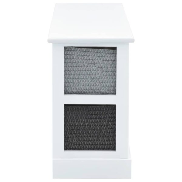 vidaXL Storage Bench 6 Drawers Wood - Image 5