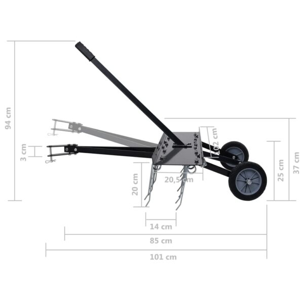 vidaXL Scarifier for Ride-on Mower 100 cm - Image 10