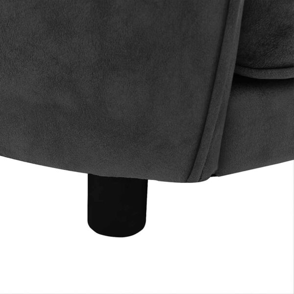 vidaXL Dog Sofa Dark Grey 69x49x40 cm Plush - Image 8