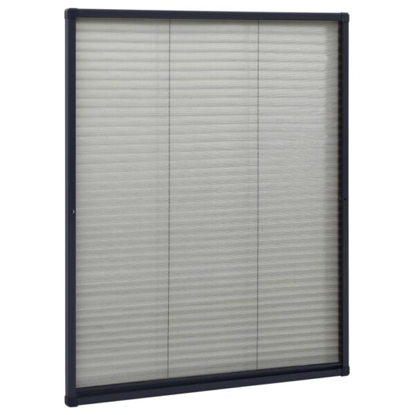 vidaXL Plisse Insect Screen for Windows Aluminium Anthracite 60x80 cm - Image 3