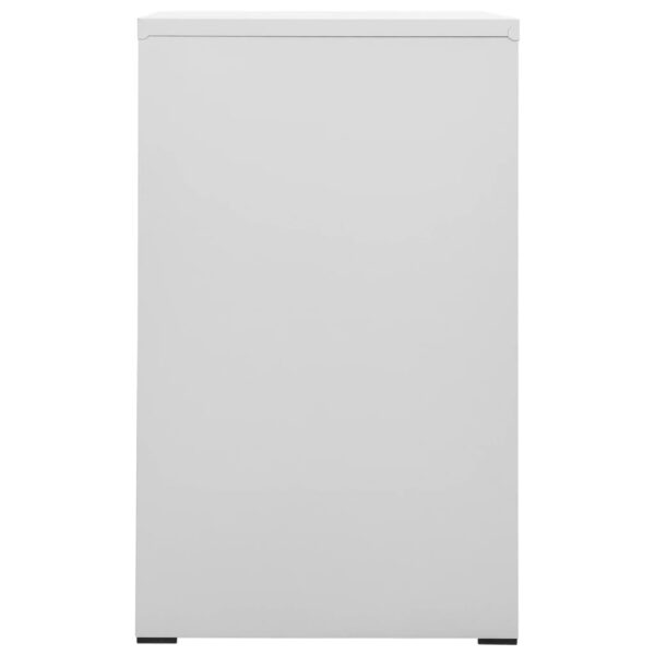 vidaXL Filing Cabinet Light Grey 46x62x102.5 cm Steel - Image 5