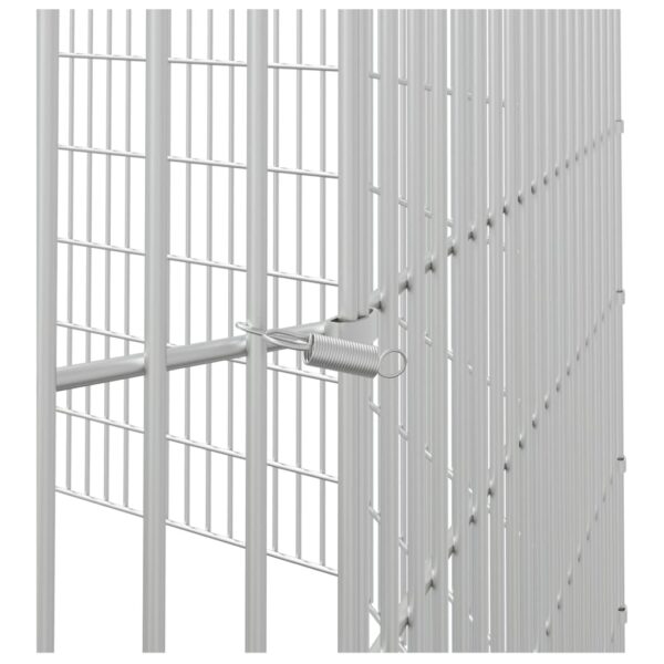 vidaXL Free Range Animal Enclosure 10-Panel 54x60 cm Galvanised Iron - Image 6