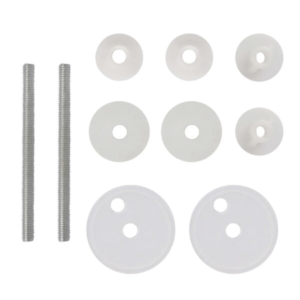 vidaXL Toilet Seats with Lids 2 pcs MDF Porcelain - Image 8