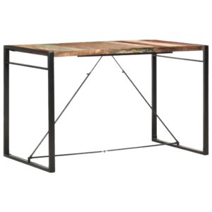 vidaXL Bar Table 180x90x110 cm Solid Reclaimed Wood