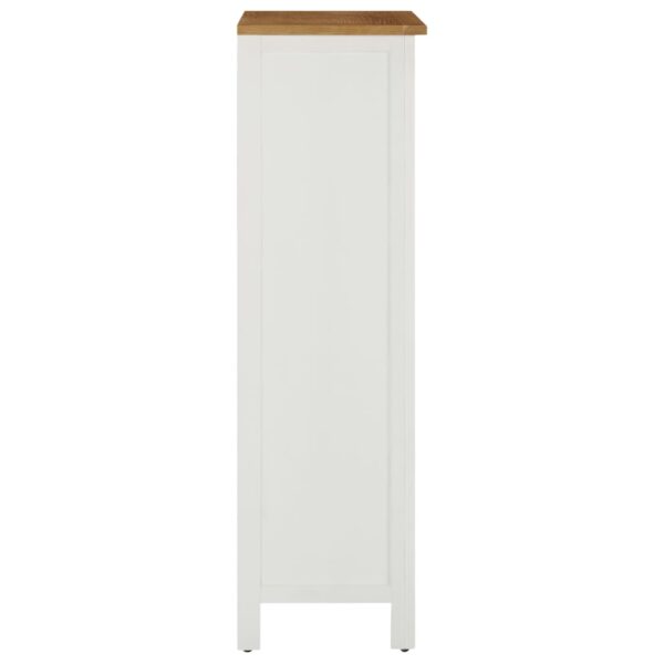 vidaXL Wine Cabinet 56x32x110 cm Solid Oak Wood - Image 4
