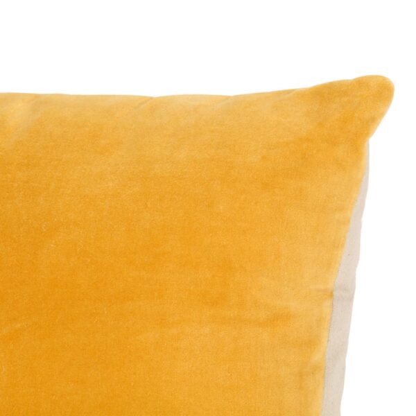 vidaXL Cushions Cotton Velvet 2 pcs 45x45 cm Yellow - Image 4