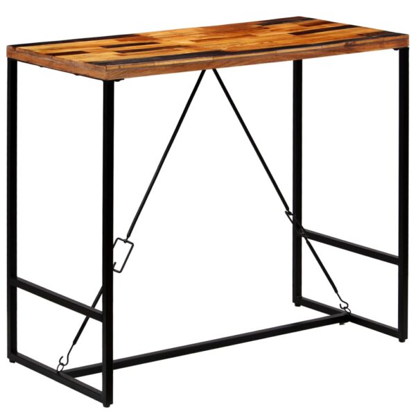 vidaXL Bar Table Solid Reclaimed Wood 120x60x106 cm - Image 12