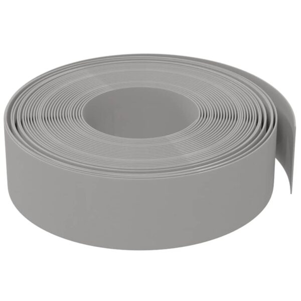vidaXL Garden Edging Grey 10 m 15 cm Polyethylene - Image 3