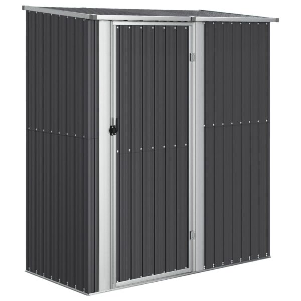 vidaXL Garden Shed Anthracite 180.5x97x209.5 cm Galvanised Steel - Image 2