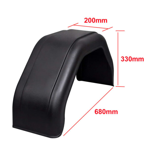 vidaXL 2x Mudguard for Trailer Wheels 200 x 680 mm - Image 6