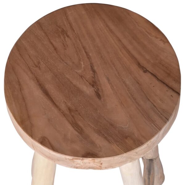 vidaXL Bar Stool Solid Teak Wood - Image 3