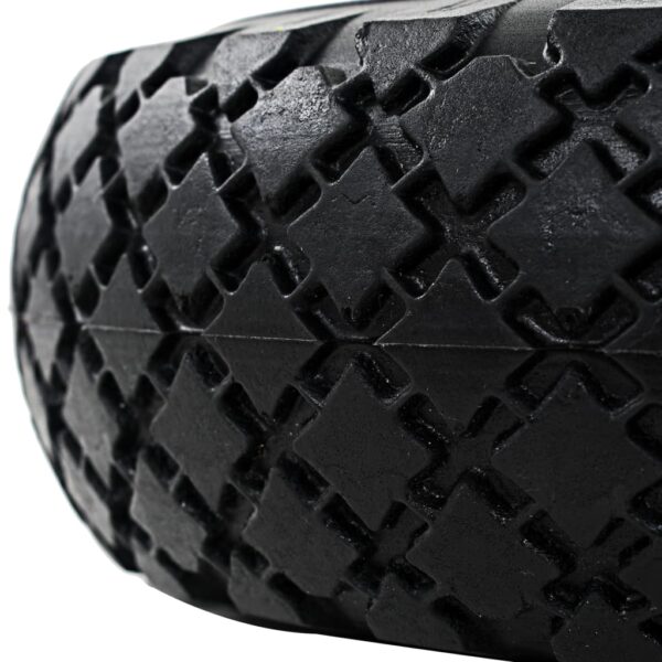 vidaXL Sack Truck Wheels 2 pcs Solid PU 3.00-4 - Image 4