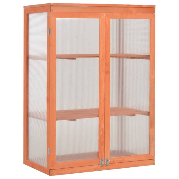vidaXL Greenhouse Wood 75x47x109 cm - Image 1
