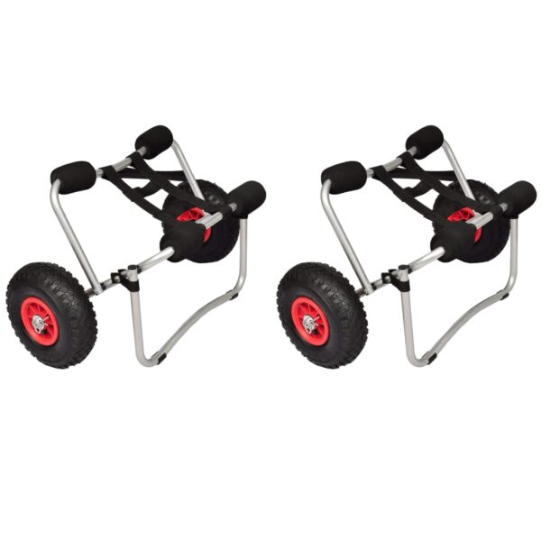 vidaXL Kayak Trolleys 2 pcs Aluminium - Image 1