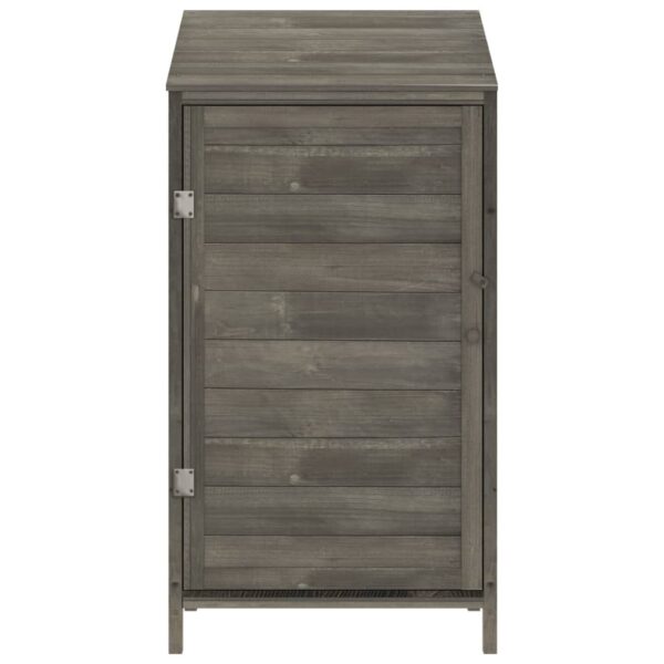 vidaXL Garden Shed Anthracite 55x52x112 cm Solid Wood Fir - Image 3