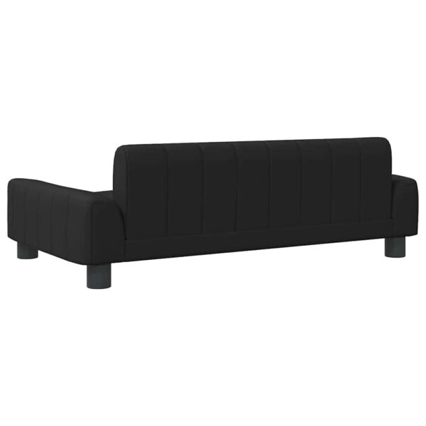 vidaXL Dog Bed Black 90x53x30 cm Faux Leather - Image 5