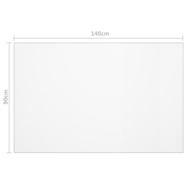 vidaXL Table Protector Transparent 140x90 cm 1.6 mm PVC - Image 6