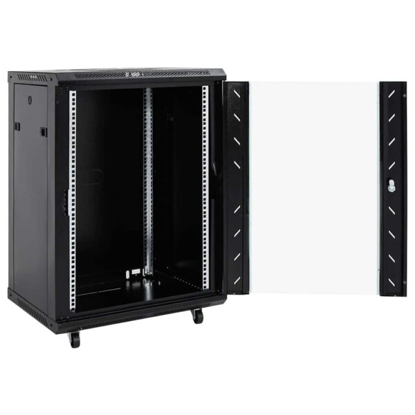 vidaXL 15U Network Cabinet with Swivel Feet 19" IP20 60x45x86 cm - Image 2
