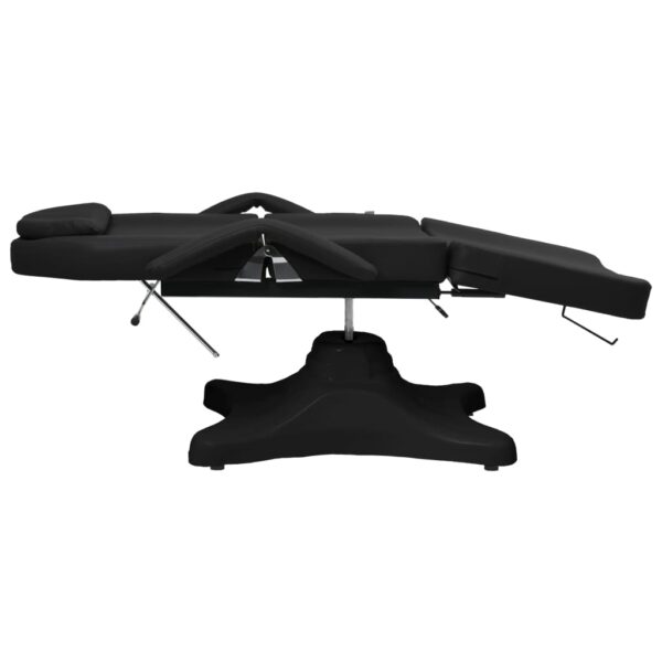 vidaXL Massage Table Black 180x62x(86.5-118) cm - Image 4