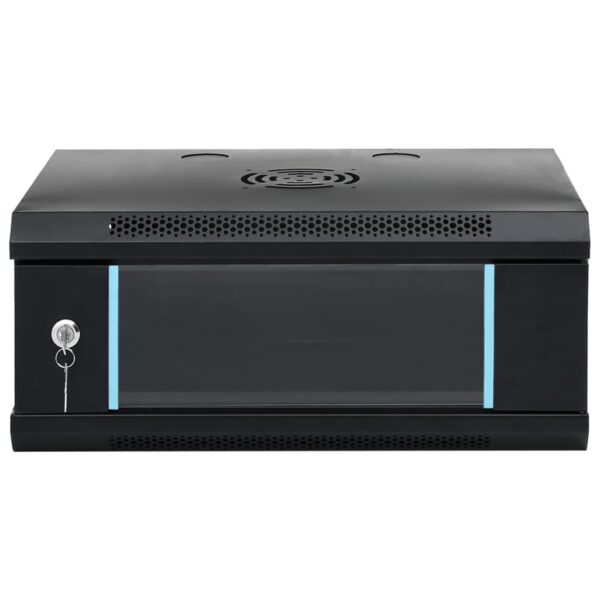 vidaXL 4U Wall Mounted Network Cabinet 19" IP20 53x40x21 cm - Image 3