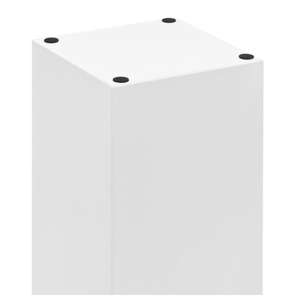 vidaXL Umbrella Stand Stones Steel White - Image 4