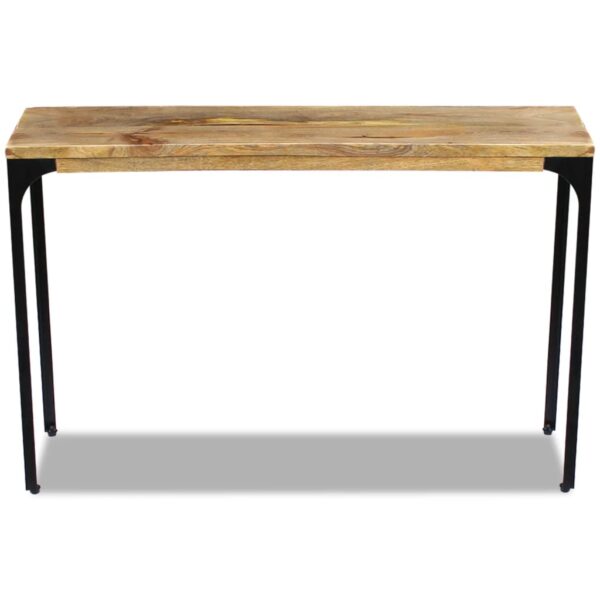 vidaXL Console Table Mango Wood 120x35x76 cm - Image 7