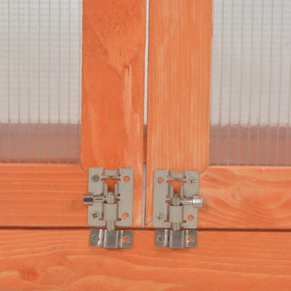 vidaXL Greenhouse Wood 75x47x109 cm - Image 9