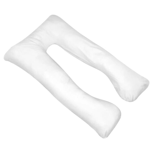 vidaXL Pregnancy Pillow 90x145 cm White - Image 2