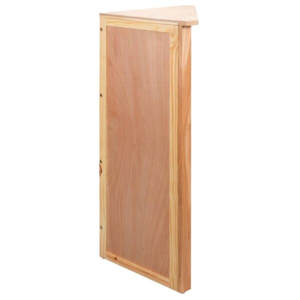 vidaXL Corner Shelf 59x36x100 cm Solid Oak Wood - Image 5