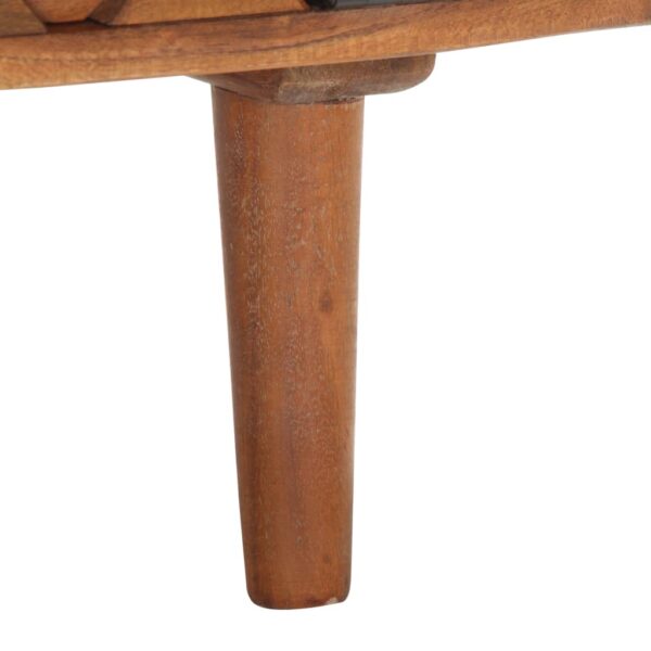 vidaXL Coffee Table 68x68x38 cm Solid Acacia Wood - Image 6