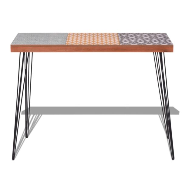 vidaXL Console Table 90x30x71.5 cm Brown - Image 4