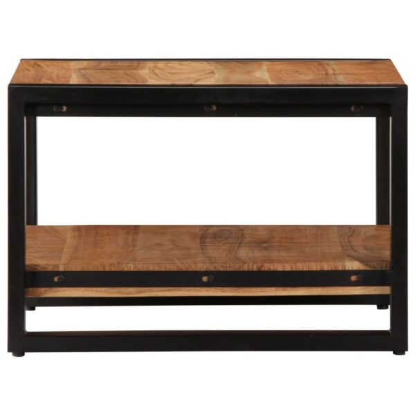 vidaXL Coffee Table 60x60x40 cm Solid Acacia Wood - Image 3