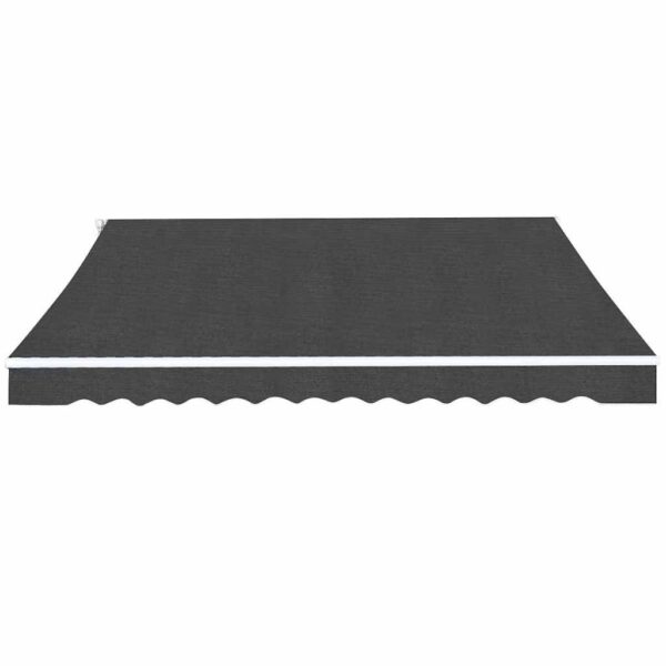 vidaXL Folding Awning Manual Operated 450 cm Anthracite - Image 2