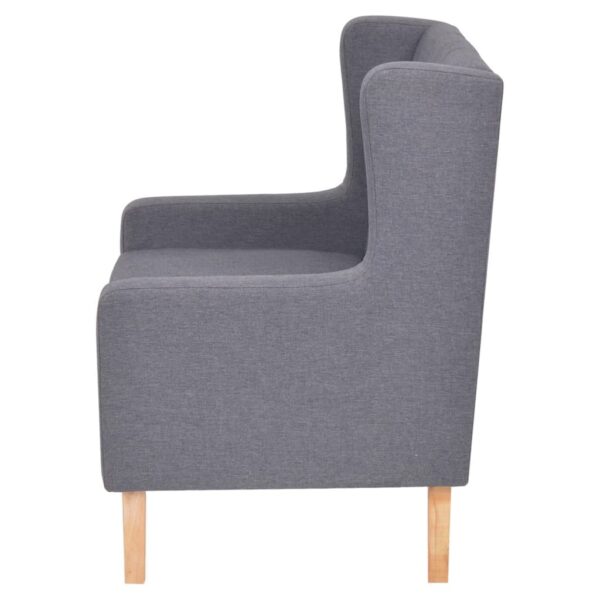 vidaXL Armchair Grey Fabric - Image 3