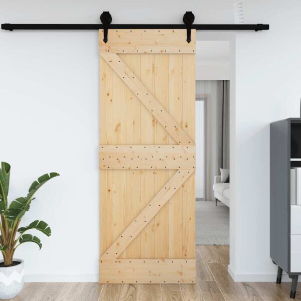 vidaXL Door NARVIK 70x210 cm Solid Wood Pine - Image 1