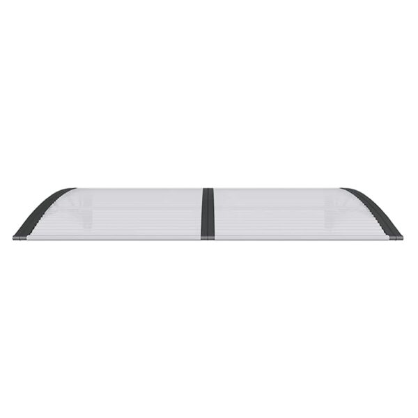 vidaXL Door Canopy Black 150x100 cm Polycarbonate - Image 4
