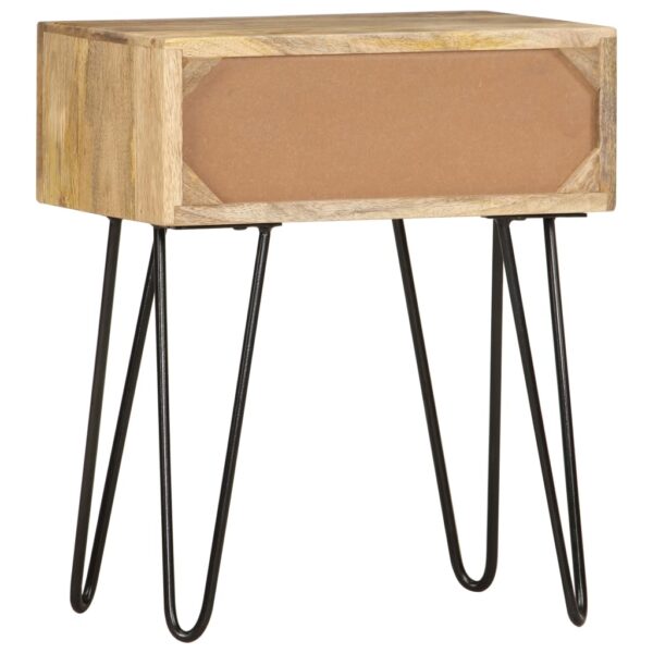 vidaXL Bedside Cabinet 40x30x50 cm Solid Mango Wood - Image 5