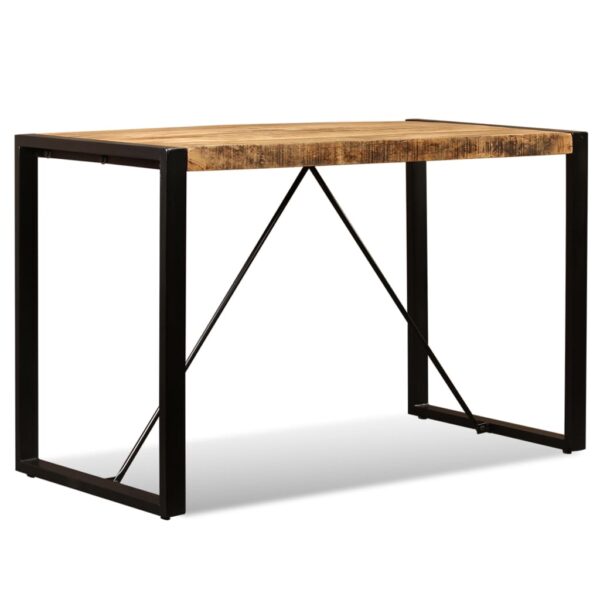 vidaXL Dining Table Solid Rough Mango Wood 120 cm - Image 6