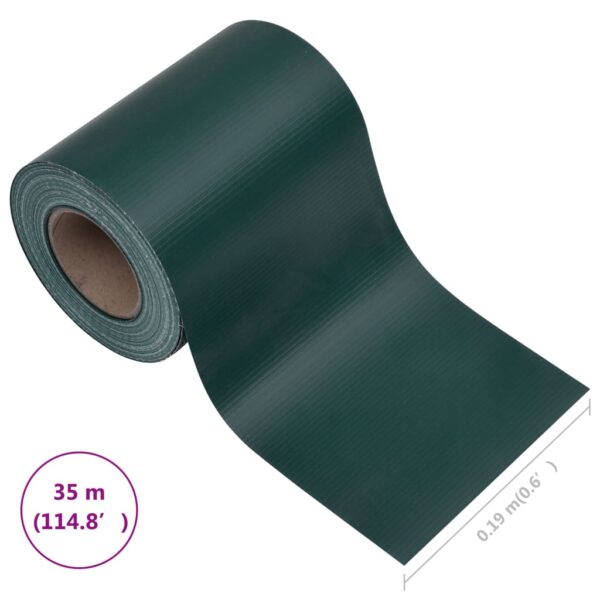 vidaXL Garden Privacy Screen PVC 35x0.19 m Matte Green - Image 10