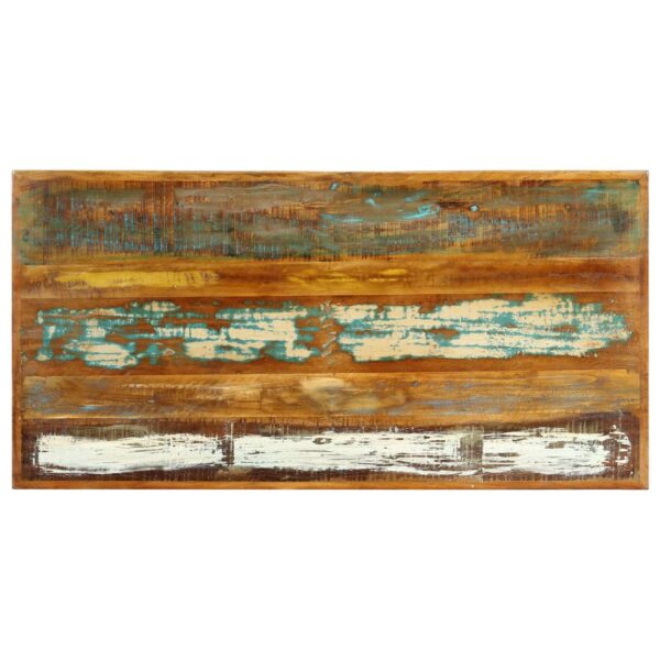 vidaXL Dining Table 120x60x75 cm Solid Reclaimed Wood - Image 4