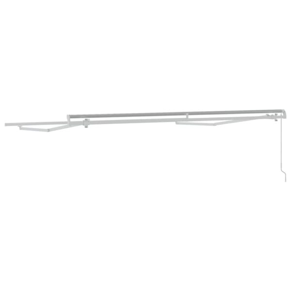 vidaXL Awning Manual White 3 x 2.5 m Metal - Image 6