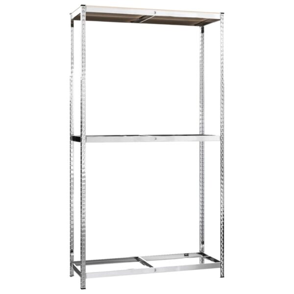 vidaXL 2-Layer Tire Racks 2 pcs Silver 110x40x180 cm Steel - Image 4