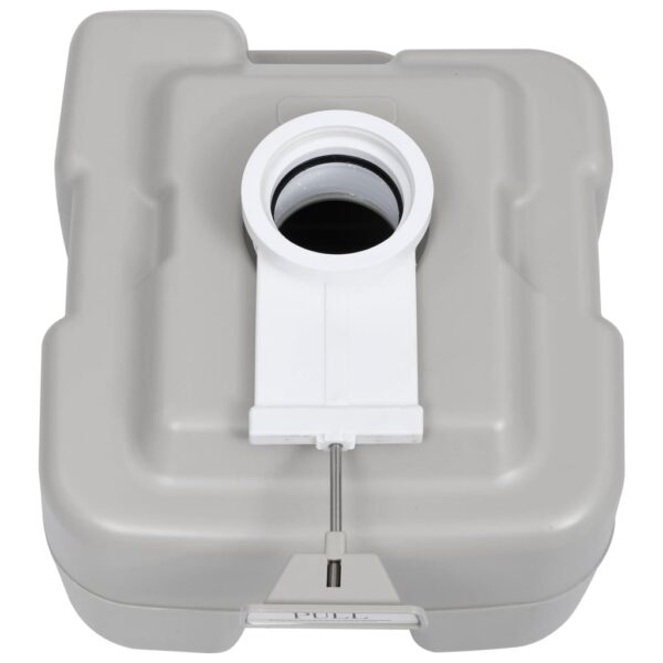 vidaXL Portable Camping Toilet Grey 20+10 L - Image 8