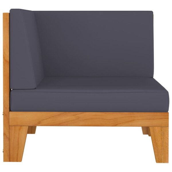 vidaXL 10 Piece Garden Lounge Set with Cushions Solid Acacia Wood - Image 5