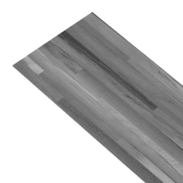 vidaXL PVC Flooring Planks 5.02 m² 2 mm Self-adhesive Striped Grey - Image 4