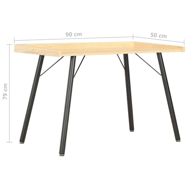 vidaXL Desk Oak 90x50x79 cm - Image 7
